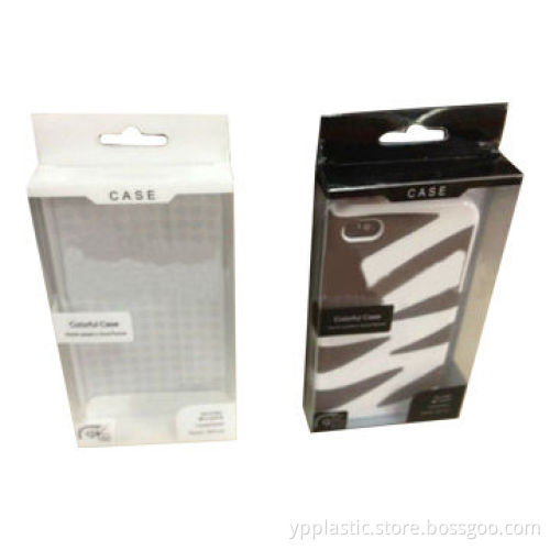 Clear PVC plastic phone case packaging box, custom clear PVC/PET case for iPhone packaging box